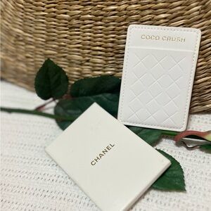 Chanel Coco Crush Novelty White Card Holder Case